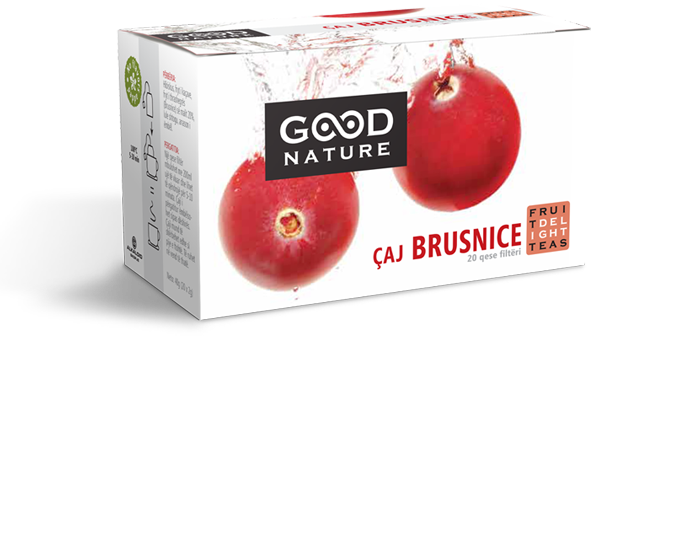 $slide->productimage_title Çaj frutash Brusnice nga boronica e kuqe Good Nature.